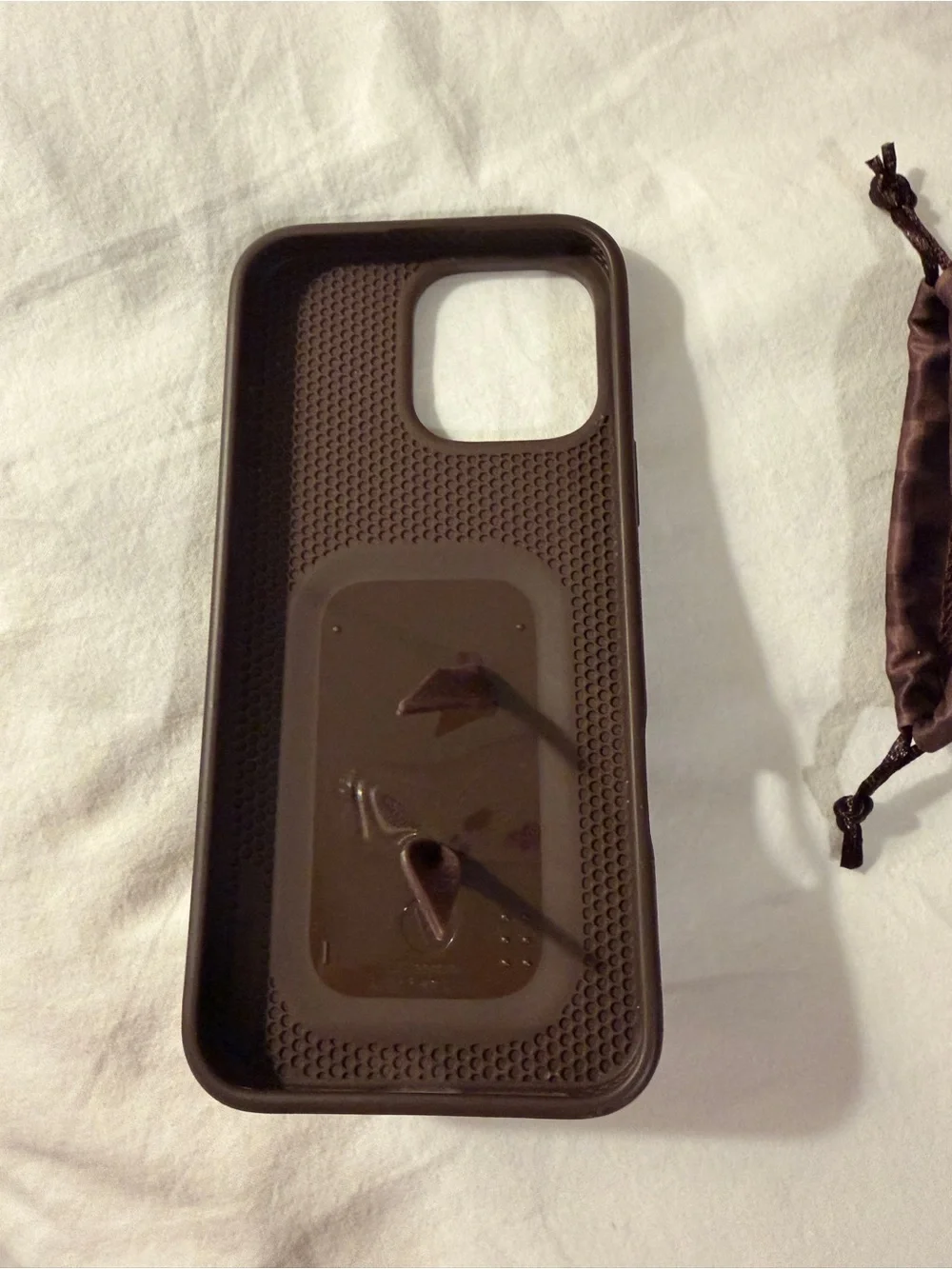 iPhone 16 Pro Max Cocoa Checkered Loopy Case
